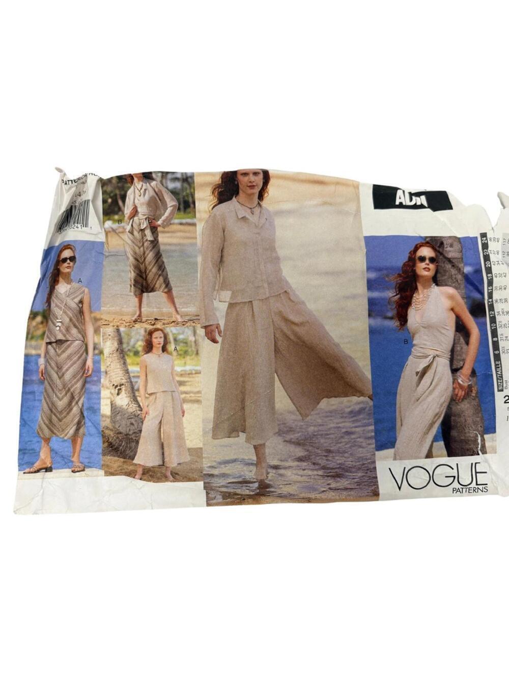 Vintage Vogue by Adri Y2K Beachy Boho Sewing Pattern 2545 Size: 12-14-16